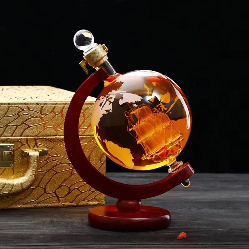 Wine Beer The Whiskey - Yaratıcı Küresel Sürahi, Viski Dağıtıcısı, Özelleştirilebilir