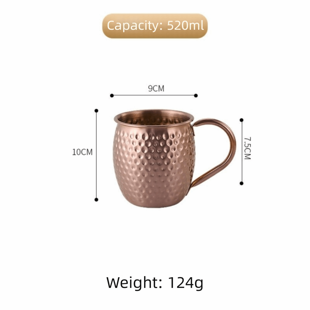 Wine Bottle Size - Yaratıcı 520ml Moskova Mule Kupa Paslanmaz