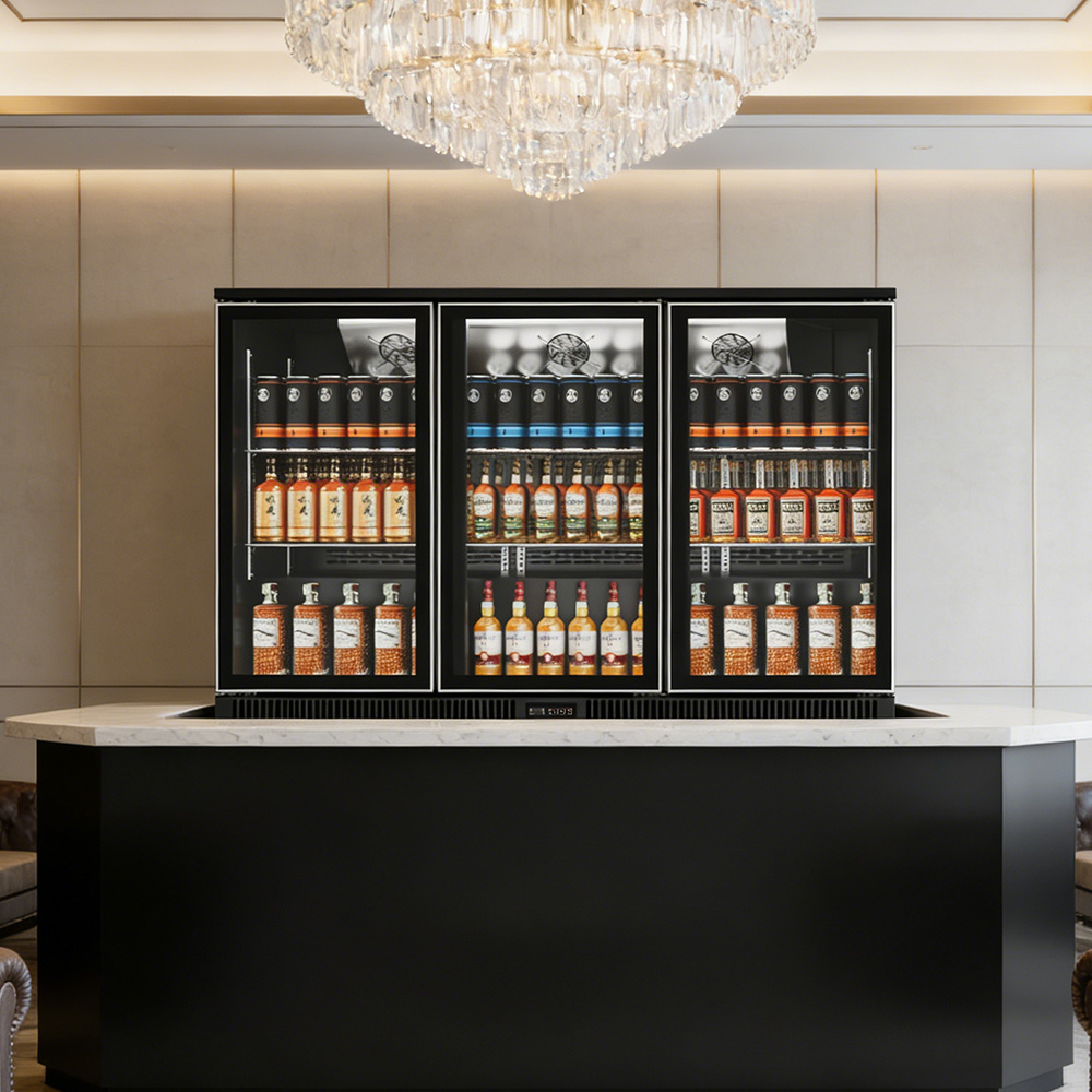 Wine Beer Fridge Cabinet - Mini İçecek Soğutucu Buzdolabı 3 Kapılı