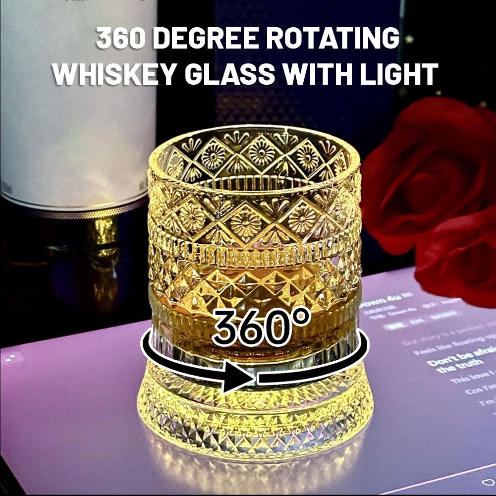 Wine Beer The Whiskey - Döner Viski Bardağı Yaratıcı Kristal Bira