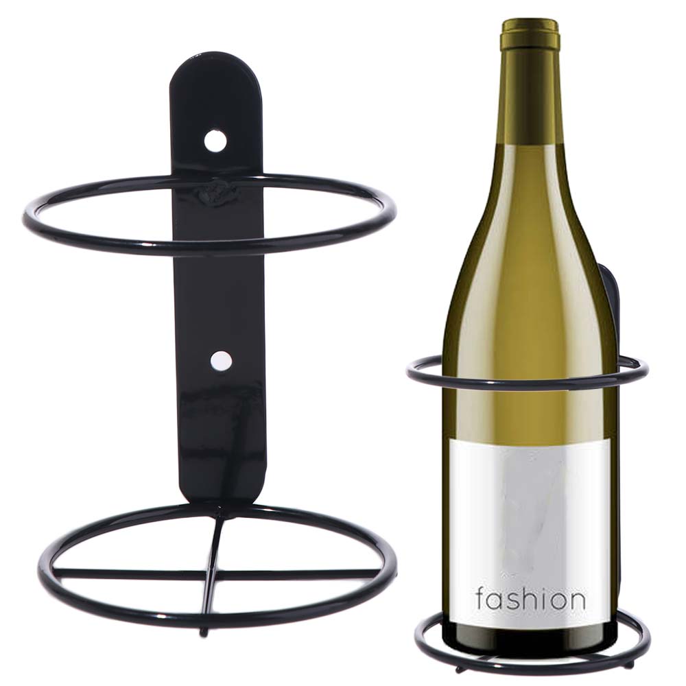 Wine Rack Wall Mount - Demir Duvara Monte Şarap Şişesi Tutucu