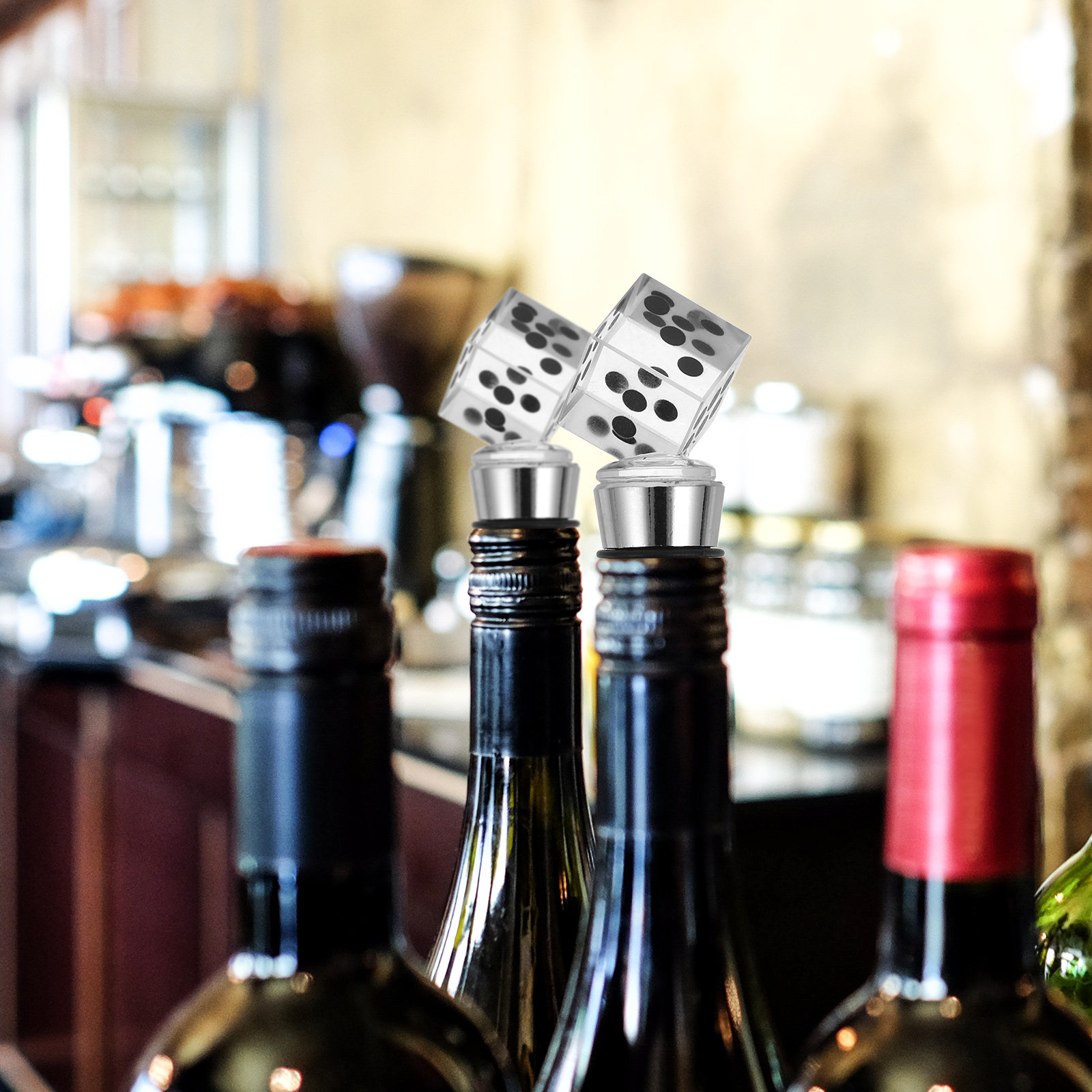 Wine Bottle Size - Şeffaf Şarap Şişesi Tıpası Hava Geçirmez