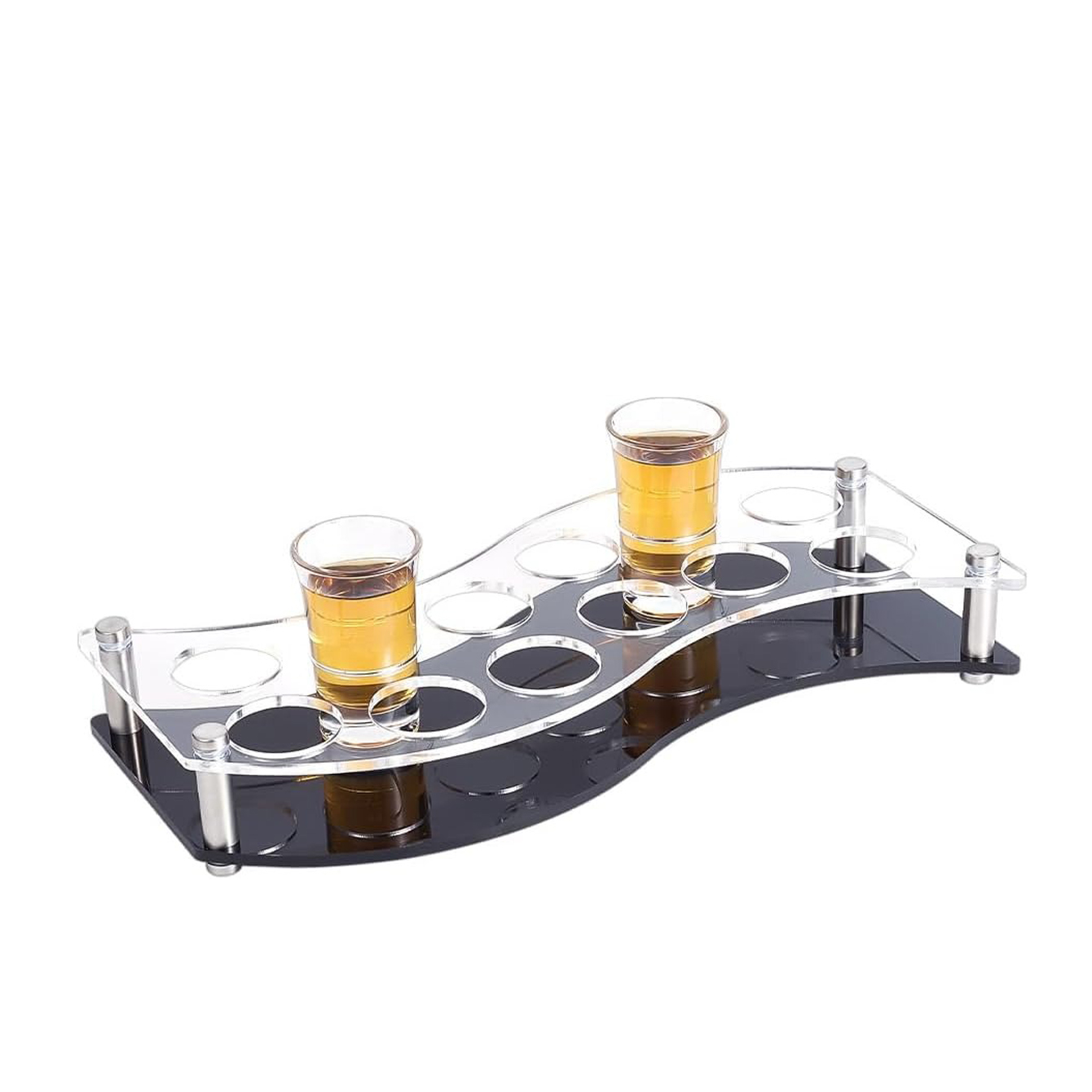 Wine Beer Rack - 12 Delikli Shot Bardağı Tepsi Tutucu,