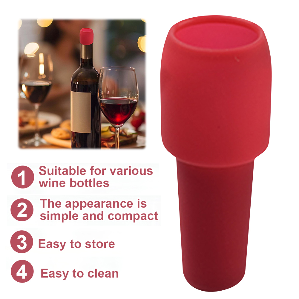 Wine X Beer - Şarap Şişeleri için Silikon Şarap Tıpaları