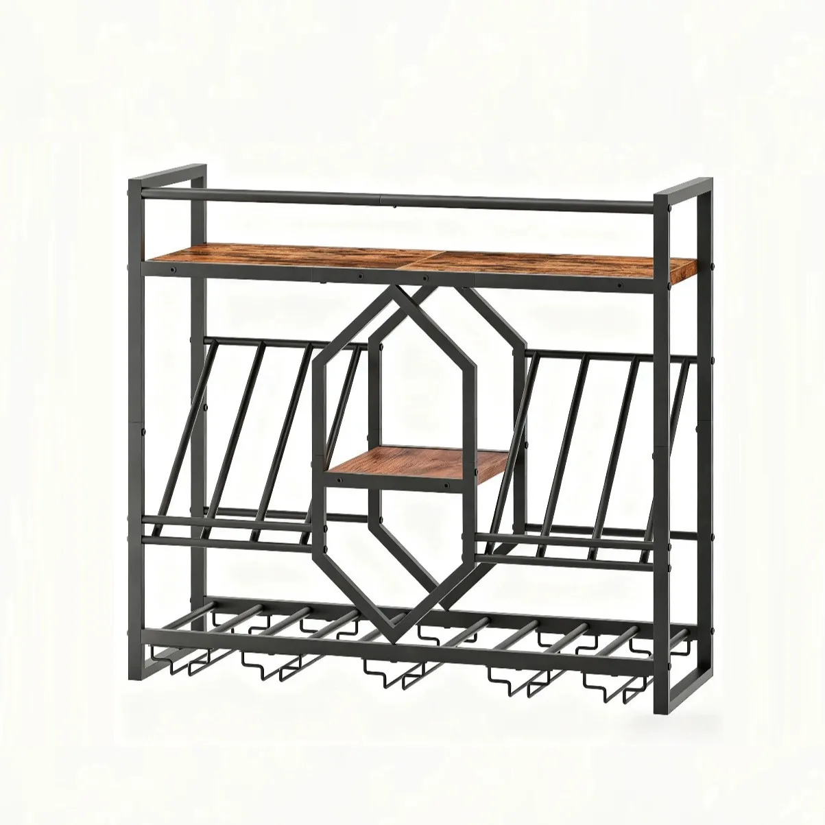 Ferforje bar şarap rafı, duvar - Wine Rack Wall Mount incelemesi ve fiyatı