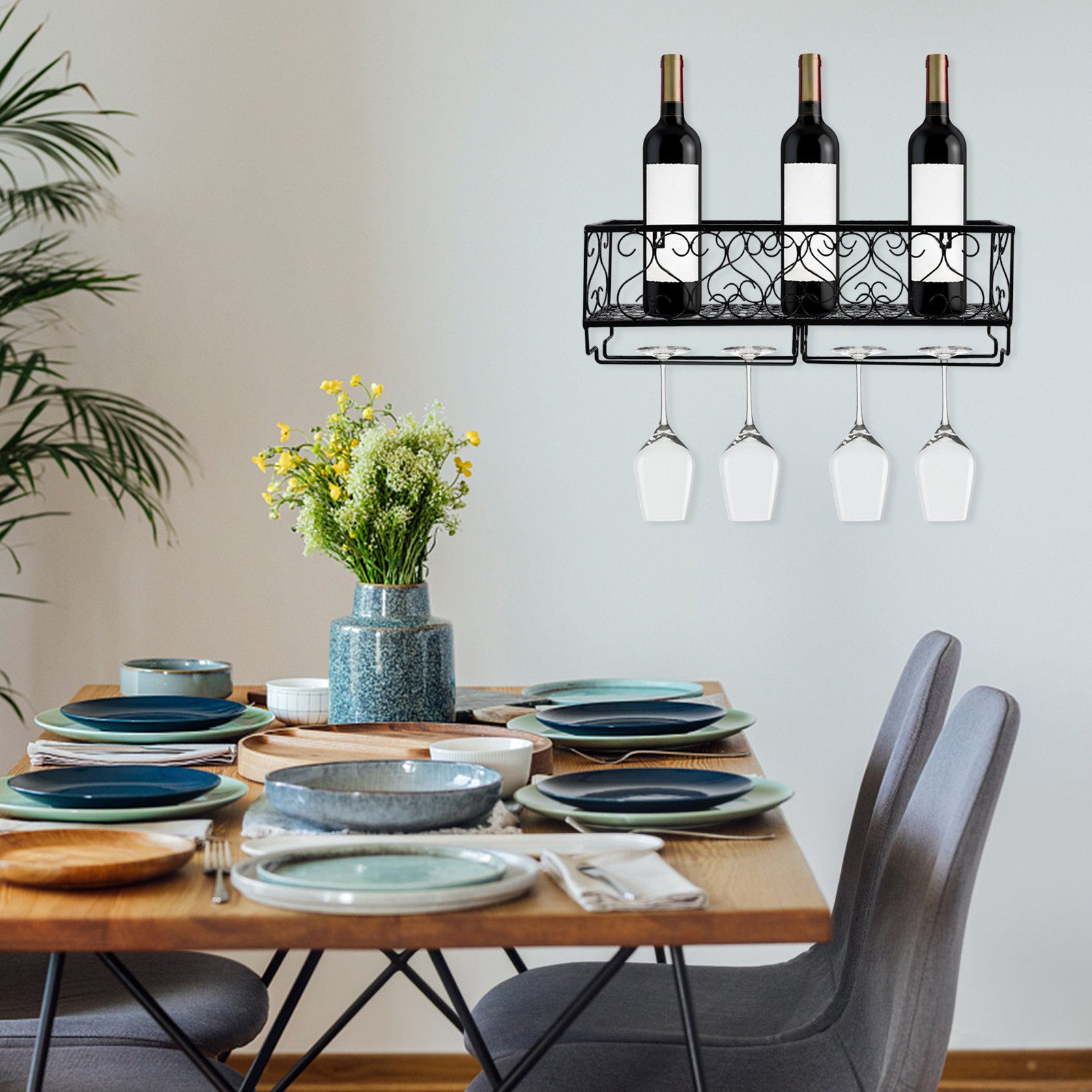 1 adet duvara monte şarap şişe - Wine Rack Wall Mount incelemesi ve fiyatı