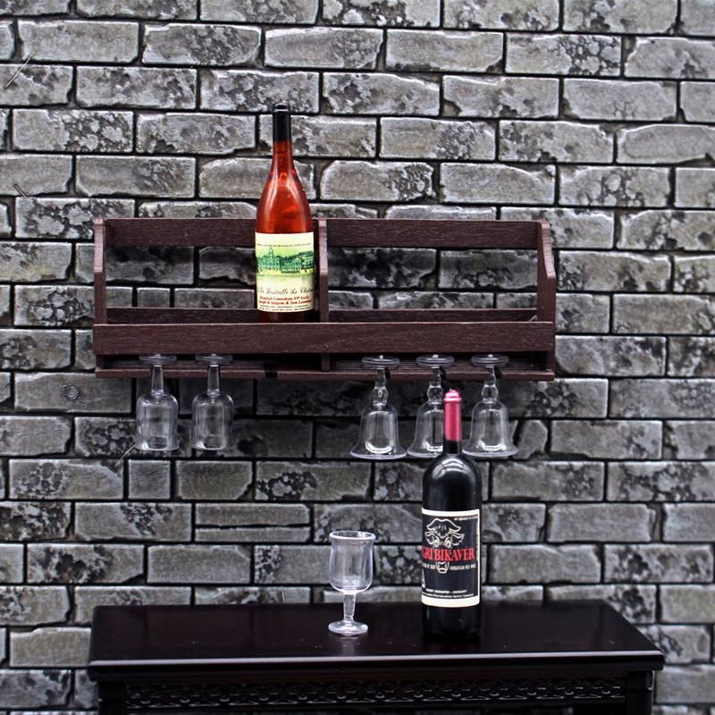 1 takım Dollhouse simülasyon d - Wine Rack Wall Mount incelemesi ve fiyatı