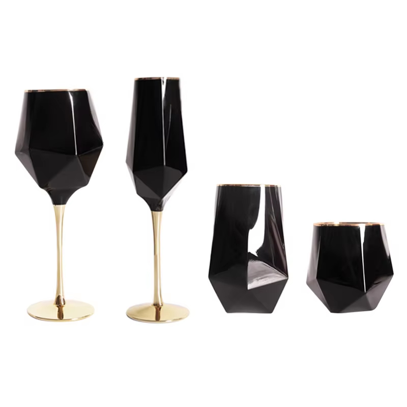 Saf Siyah Kristal Altın Kenar  - Wine Beer The Whiskey incelemesi ve fiyatı