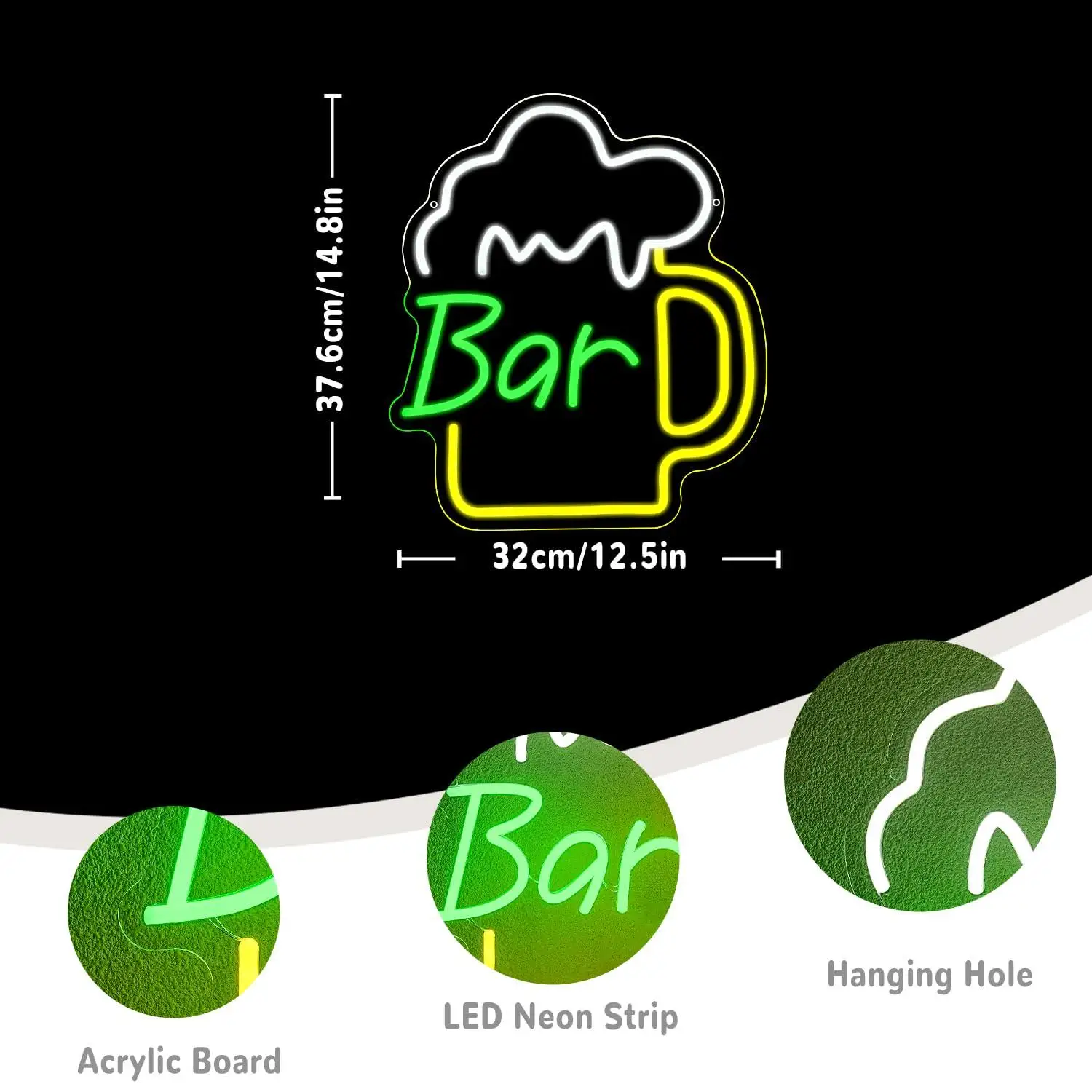 Bira Barı Neon Tabela USB Kısı - Beer & Wine Grab incelemesi ve fiyatı