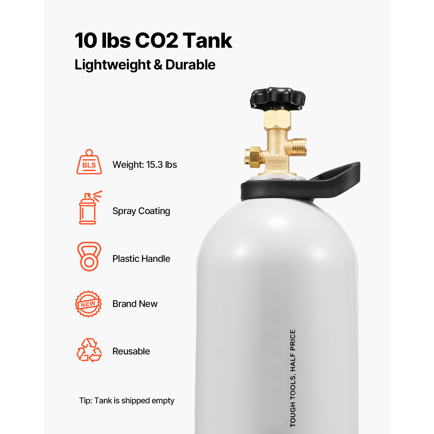 SucceBuy CO2 Tüpü 10 lbs Yeni  - Beer & Wine Grab incelemesi ve fiyatı