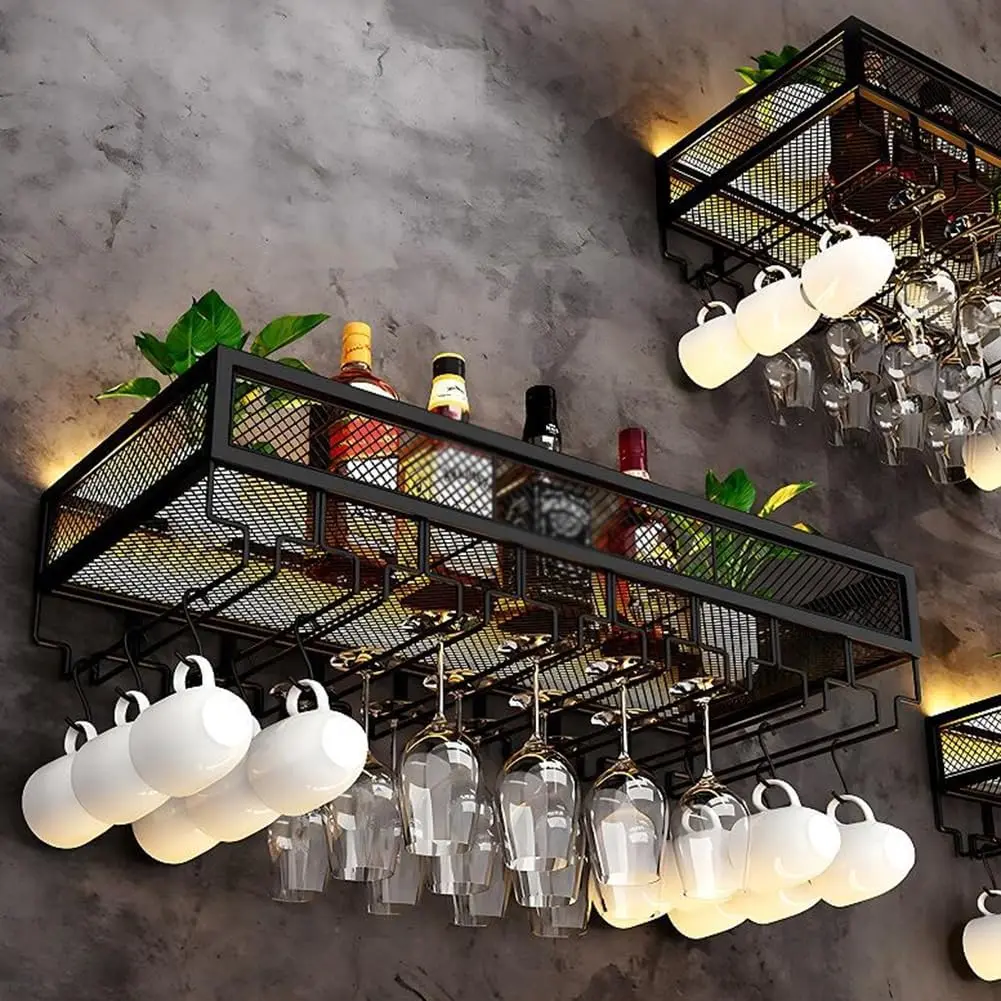 LED Işıklı ve Kadeh Askılı Duv - Wine Rack Wall Mount incelemesi ve fiyatı