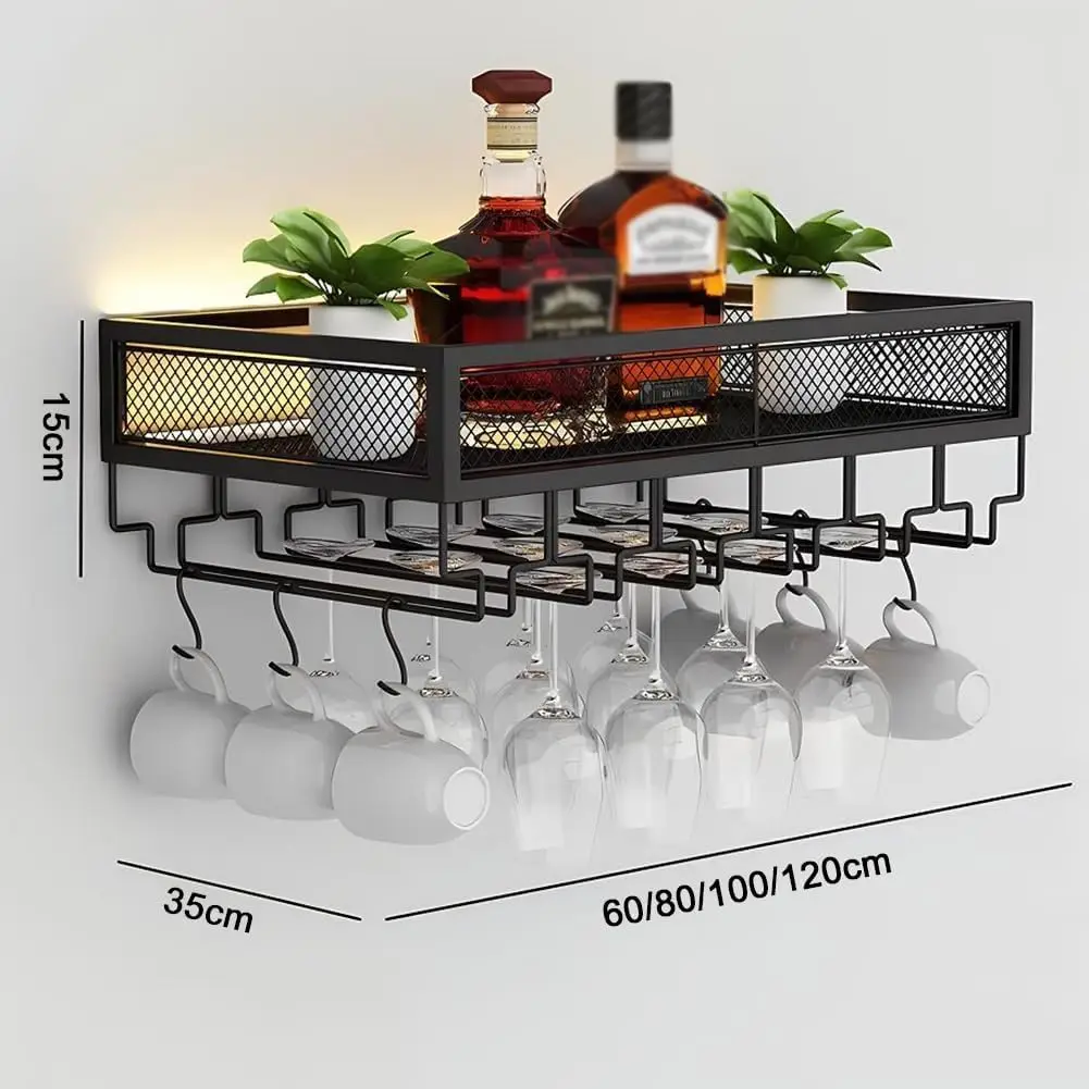LED Işıklı ve Kadeh Askılı Duv - Wine Rack Wall Mount incelemesi ve fiyatı